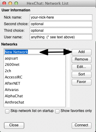 hexchat chknet